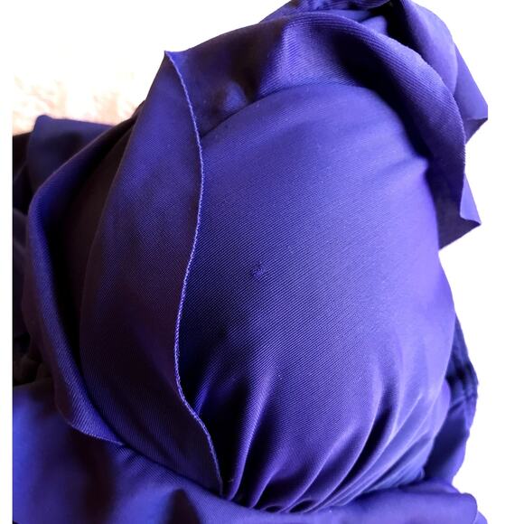 Miraclesuit Purple Ruffled One Piece w/ Optional Strap size 10 New W/O Tags - Picture 7 of 9
